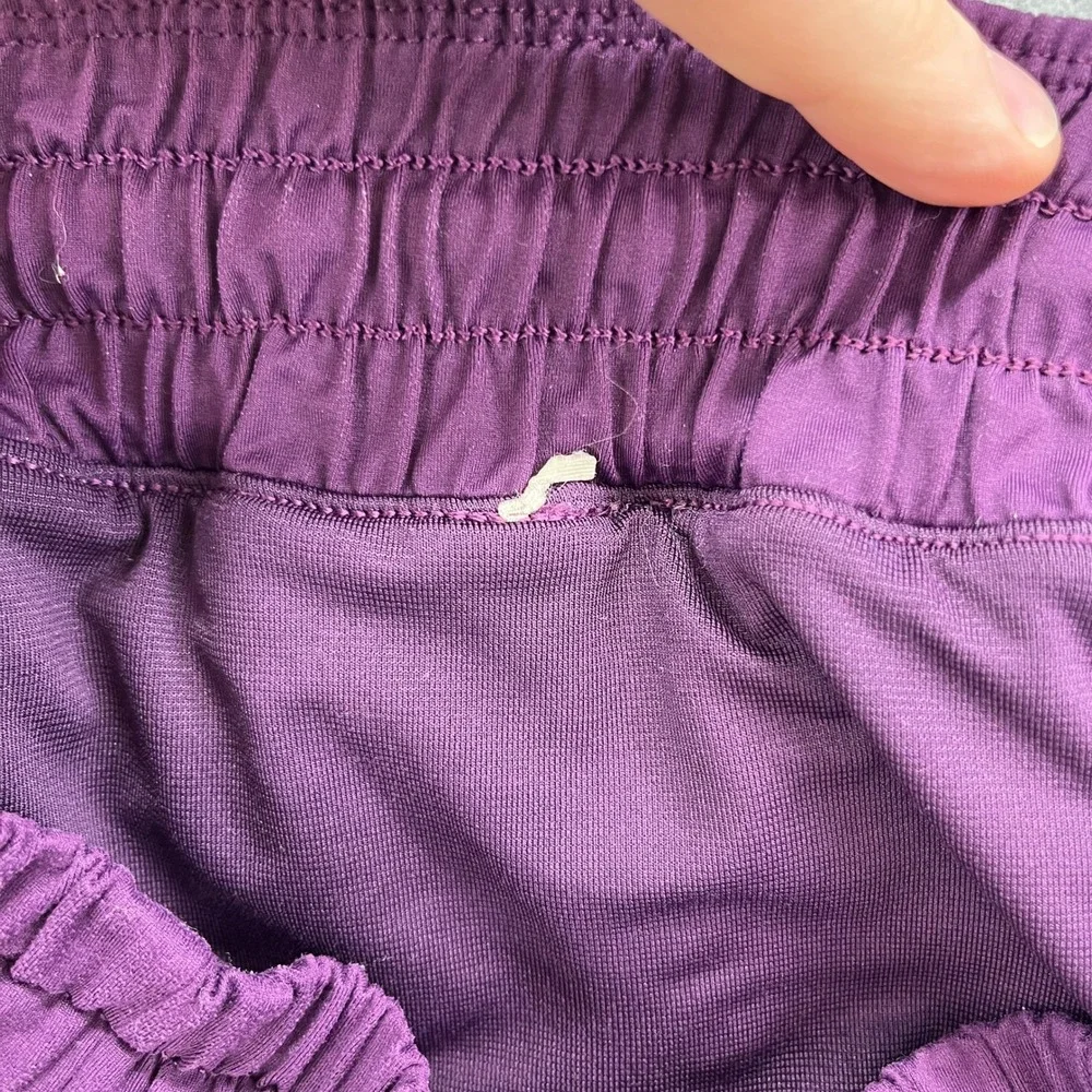Lululemon Shorts Womens 4 Purple Zip Pocket Athletic Running Gym Training Active